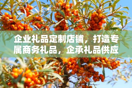 企业礼品定制店铺，打造专属商务礼品，企承礼品供应链公司倾力呈现